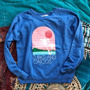 New Wildfox Turks and Caicos Sweatshirt XS